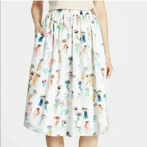 Re:named jellyfish midi a-line skirt women's medium EUC